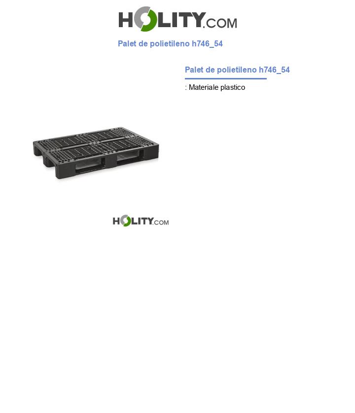 Palet de polietileno h746_54