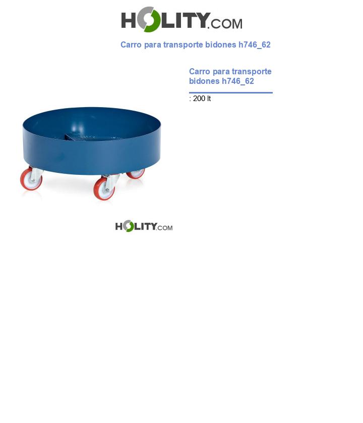 Carro para transporte bidones h746_62