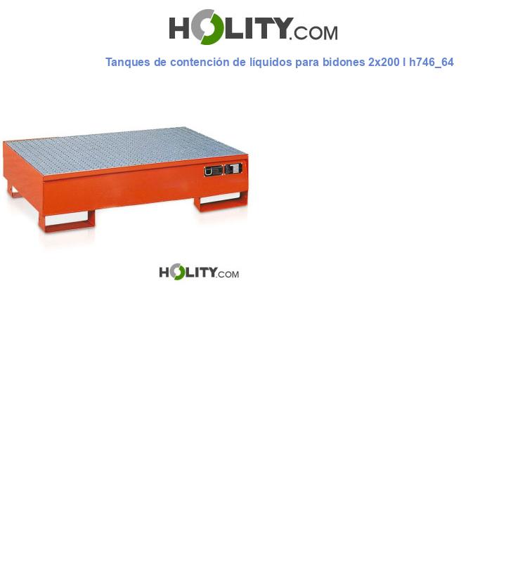 Tanques de contención de líquidos para bidones 2x200 l h746_64