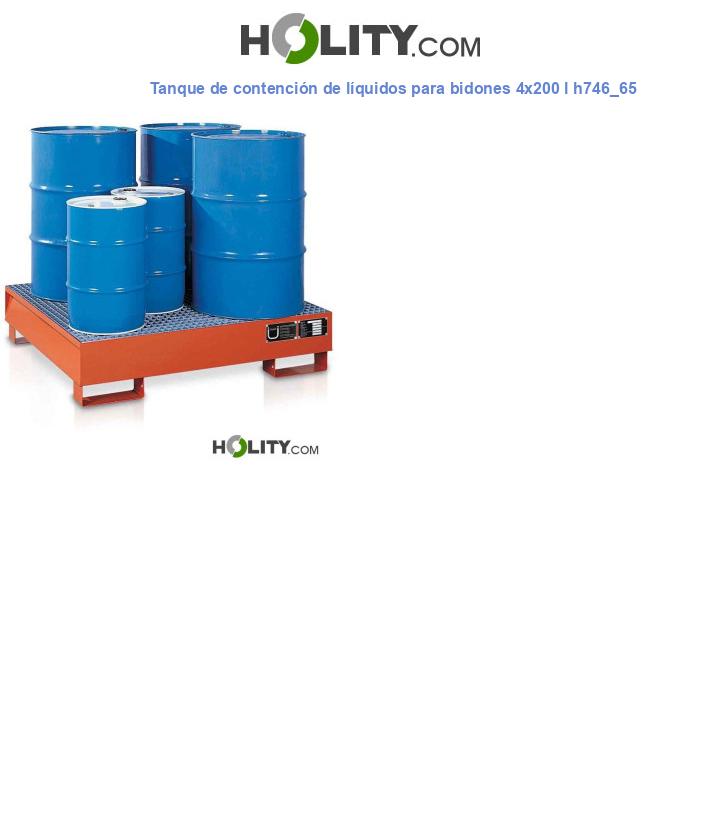 Tanque de contención de líquidos para bidones 4x200 l h746_65
