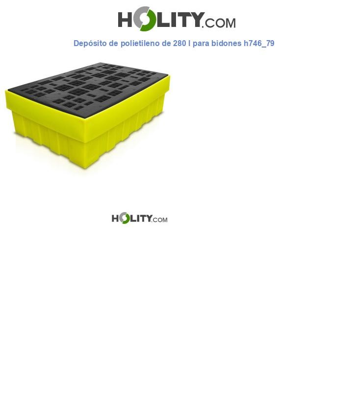 Depósito de polietileno de 280 l para bidones h746_79