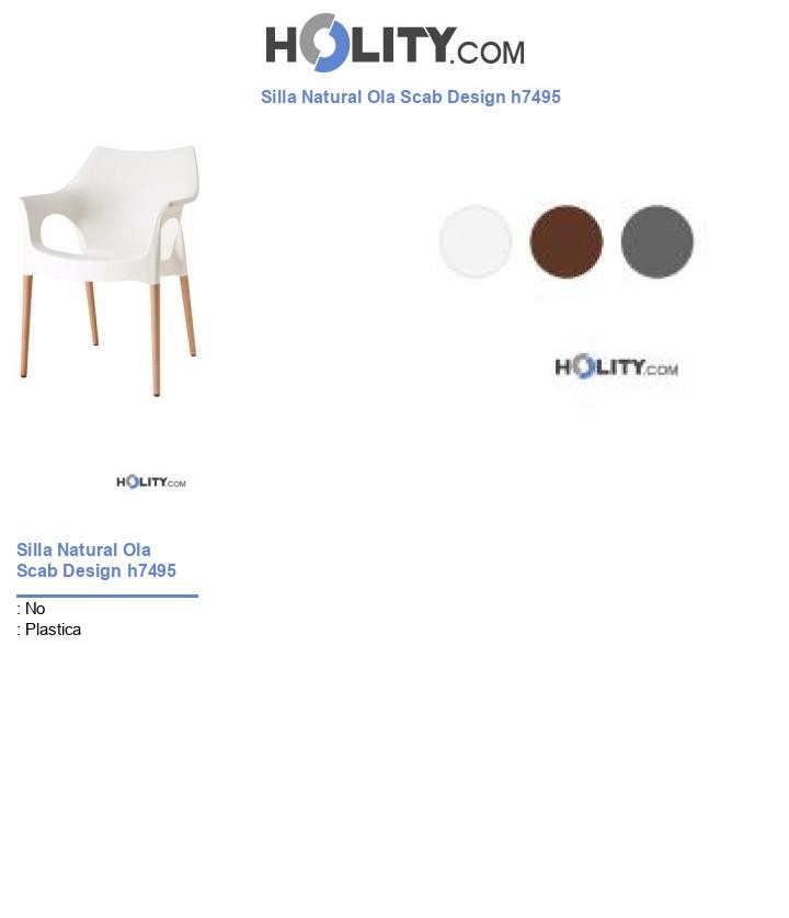 Silla Natural Ola Scab Design h7495