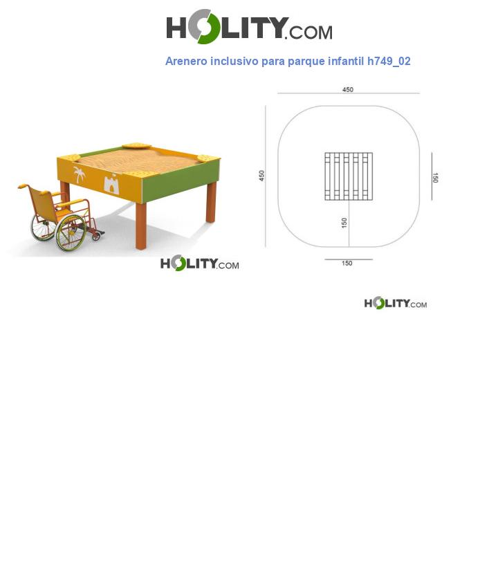Arenero inclusivo para parque infantil h749_02