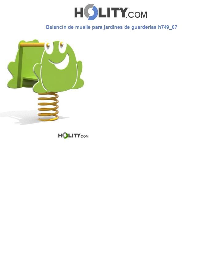 BalancÃn de muelle para jardines de guarderÃas h749_07
