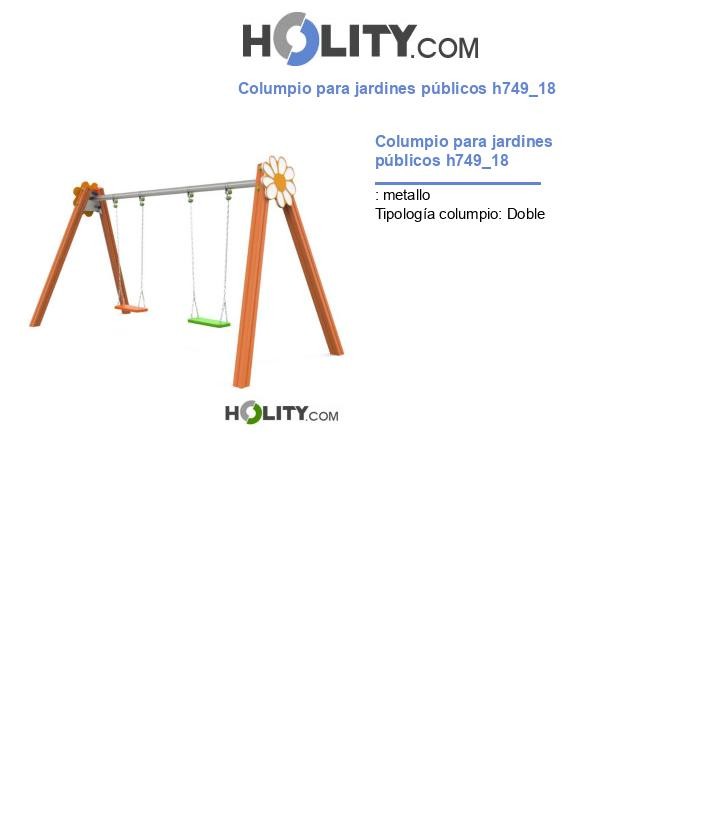 Columpio para jardines públicos h749_18