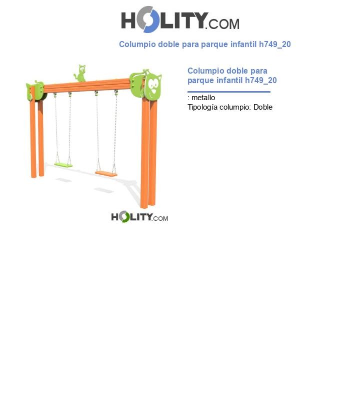 Columpio doble para parque infantil h749_20