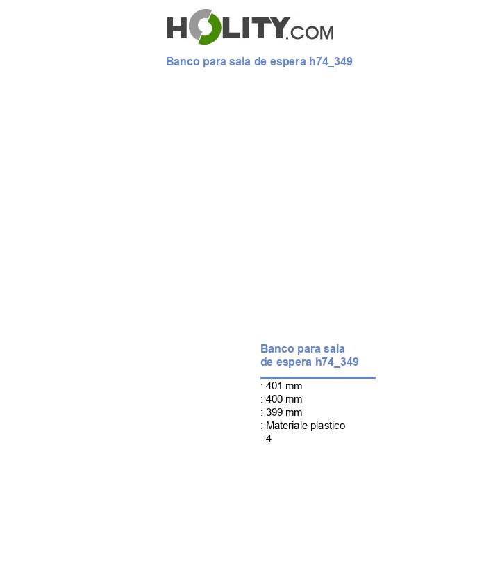 Banco para sala de espera h74_349