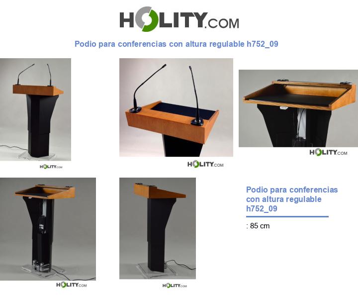 Podio para conferencias con altura regulable h752_09