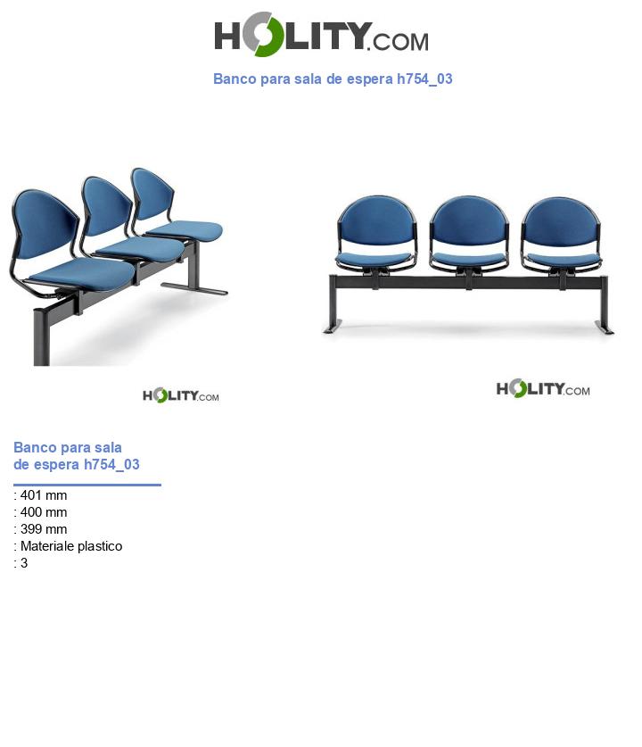 Banco para sala de espera h754_03