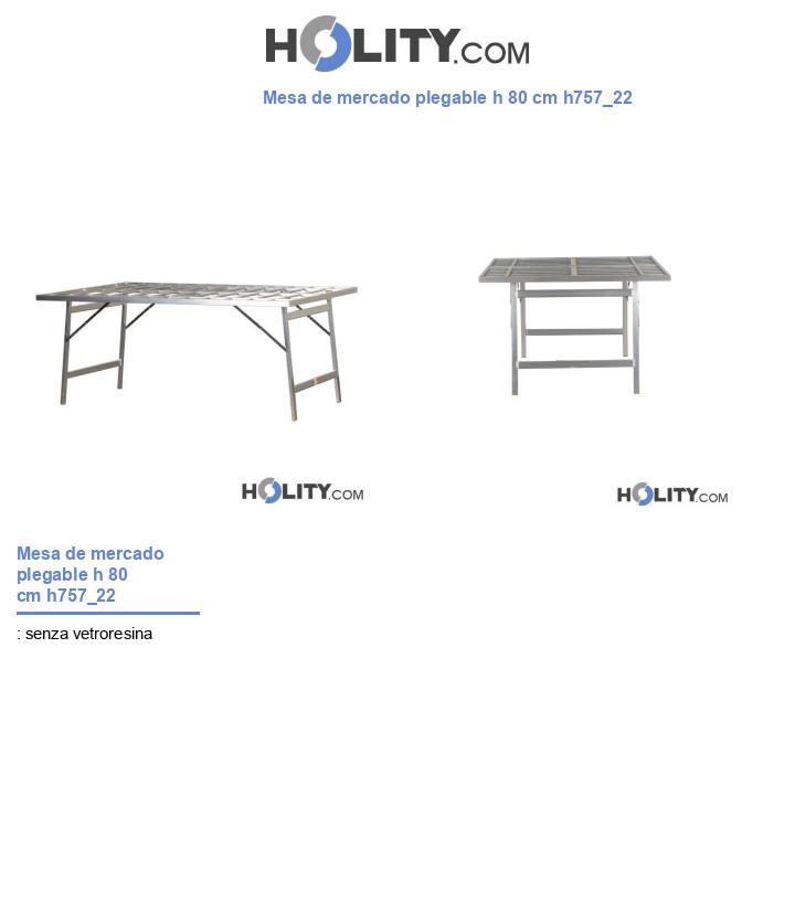 Mesa de mercado plegable h 80 cm h757_22