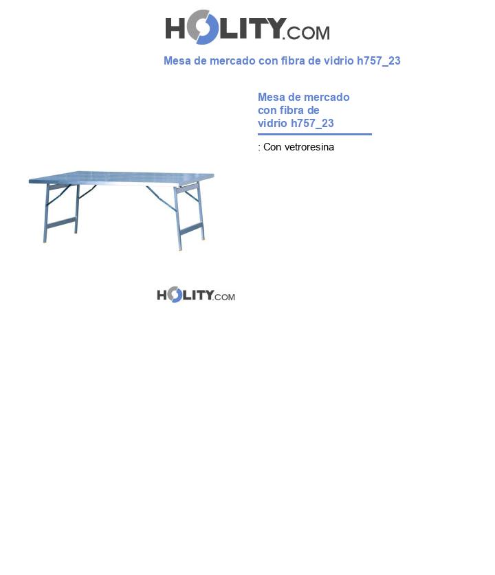 Mesa de mercado con fibra de vidrio h757_23