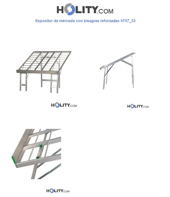 Expositor de mercado con bisagras reforzadas h757_33