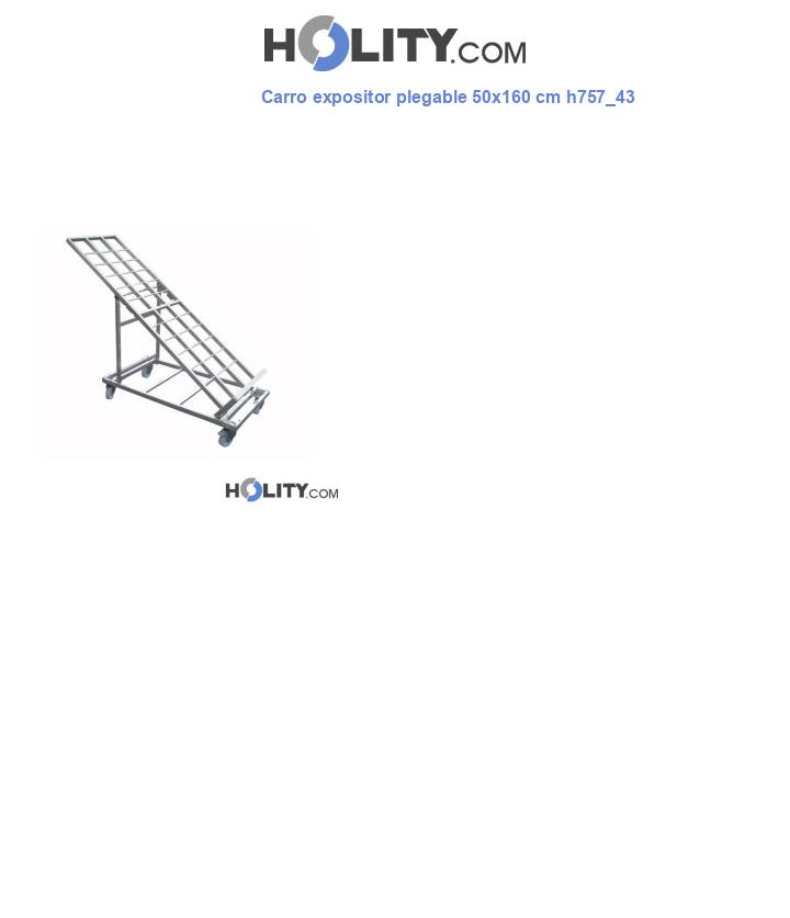 Carro expositor plegable 50x160 cm h757_43