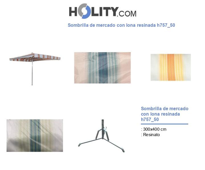 Sombrilla de mercado con lona resinada h757_50