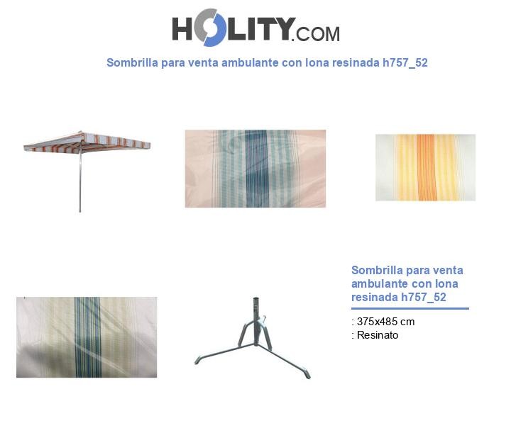 Sombrilla para venta ambulante con lona resinada h757_52