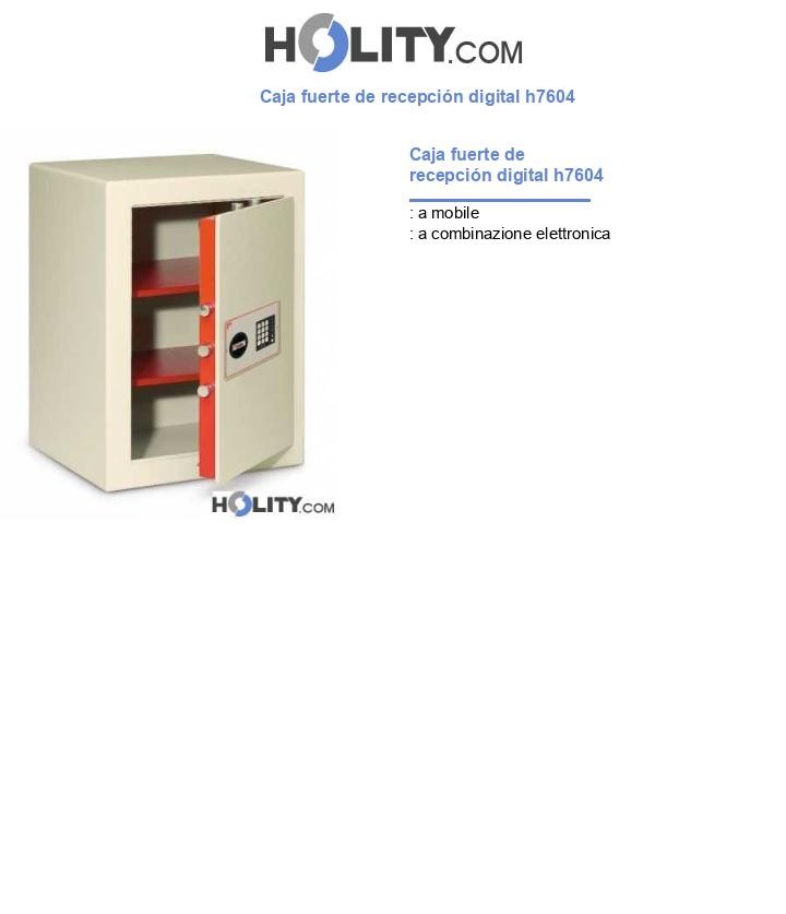Caja fuerte de recepción digital h7604