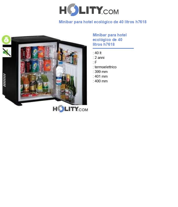 Minibar para hotel ecológico de 40 litros h7618