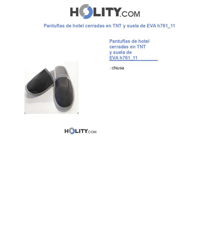 Pantuflas de hotel cerradas en TNT y suela de EVA h761_11