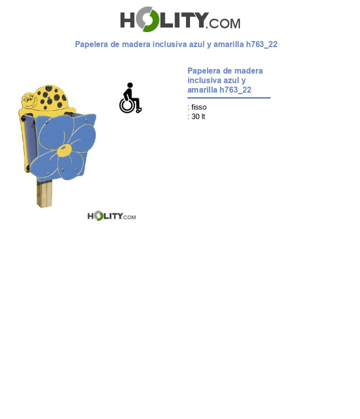 Papelera de madera inclusiva azul y amarilla h763_22
