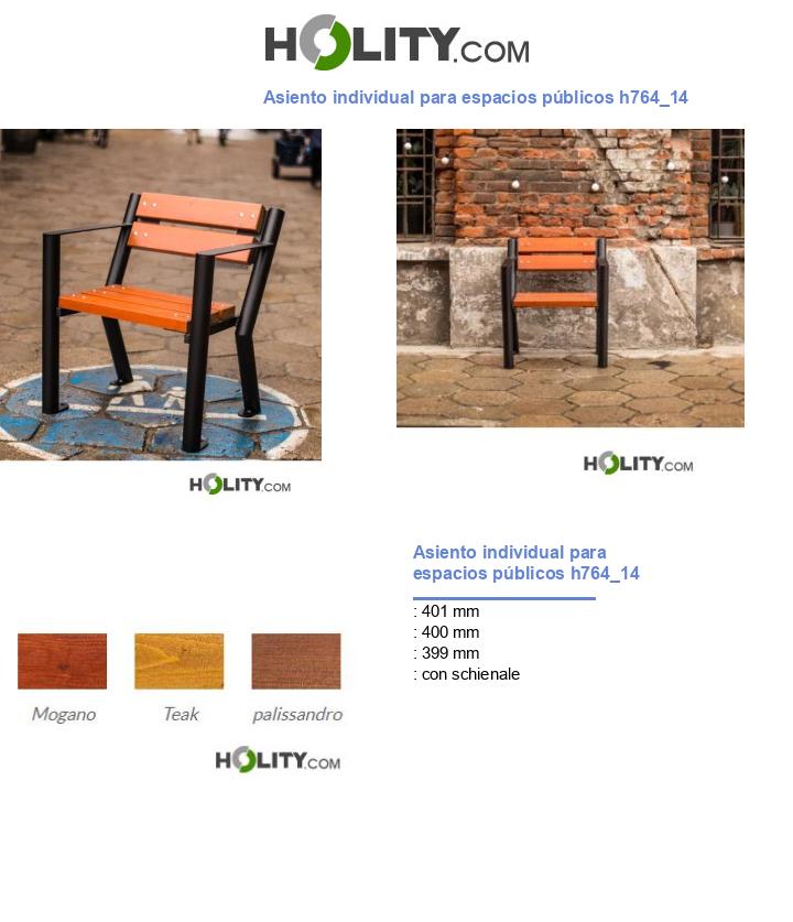 Asiento individual para espacios públicos h764_14