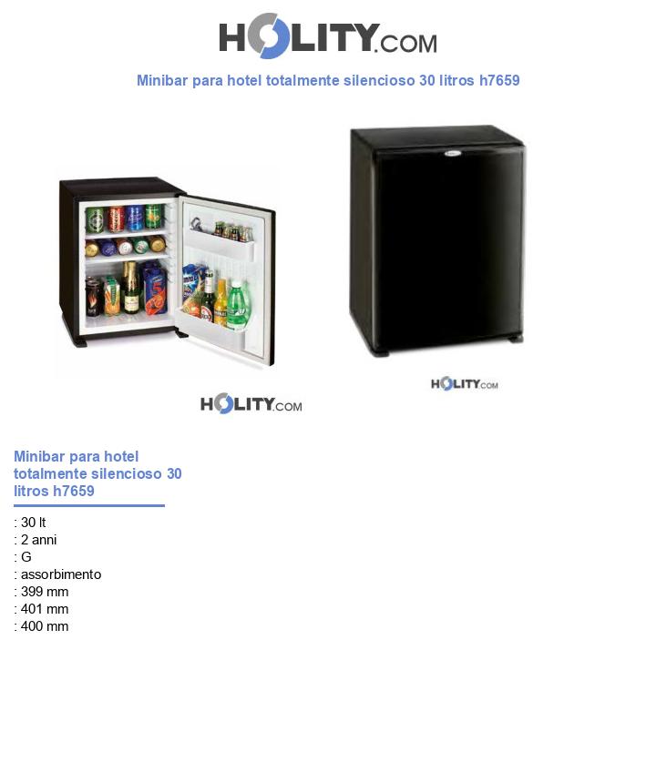 Minibar para hotel totalmente silencioso 30 litros h7659
