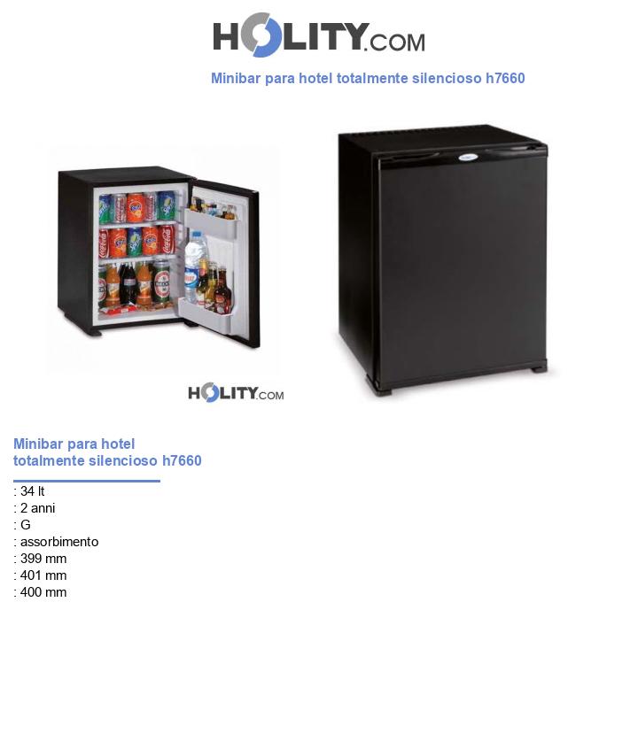 Minibar para hotel totalmente silencioso h7660