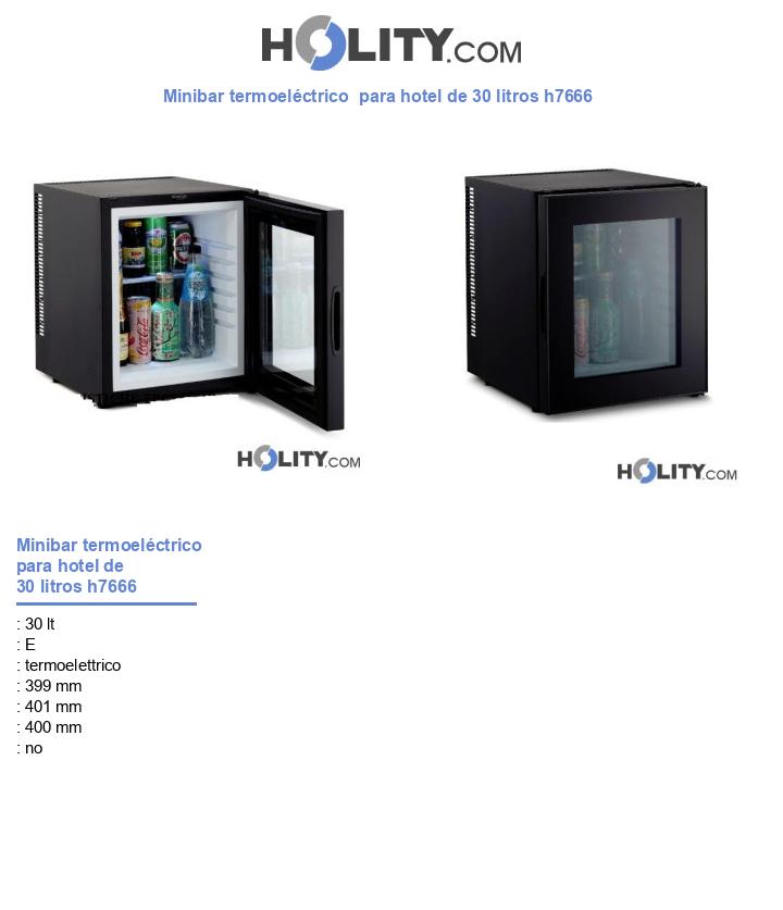 Minibar termoeléctrico  para hotel de 30 litros h7666