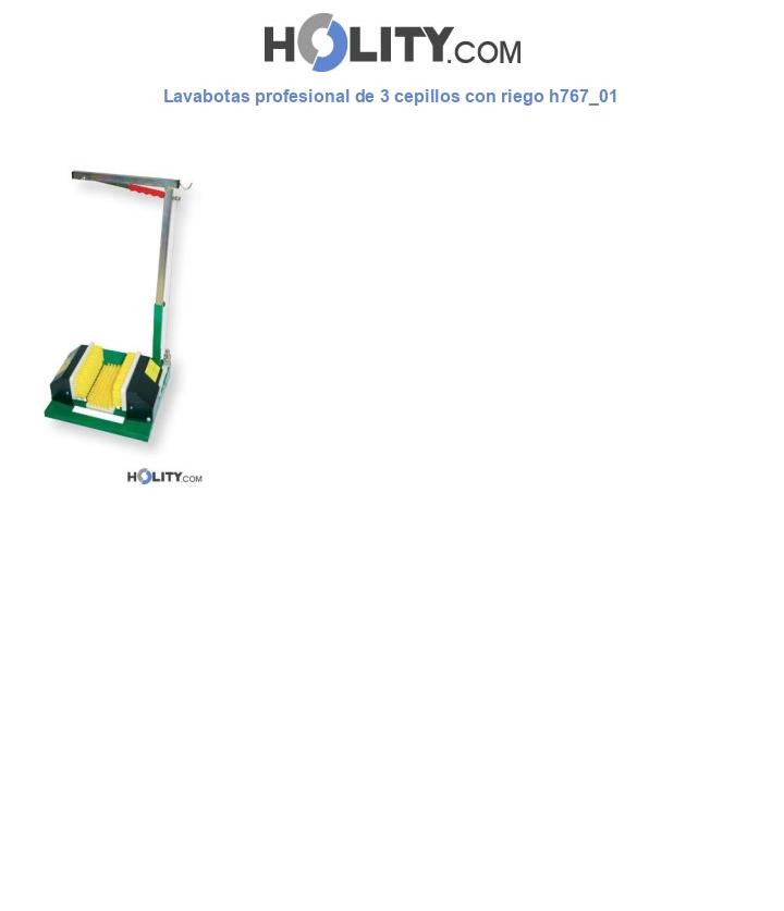 Lavabotas profesional de 3 cepillos con riego h767_01