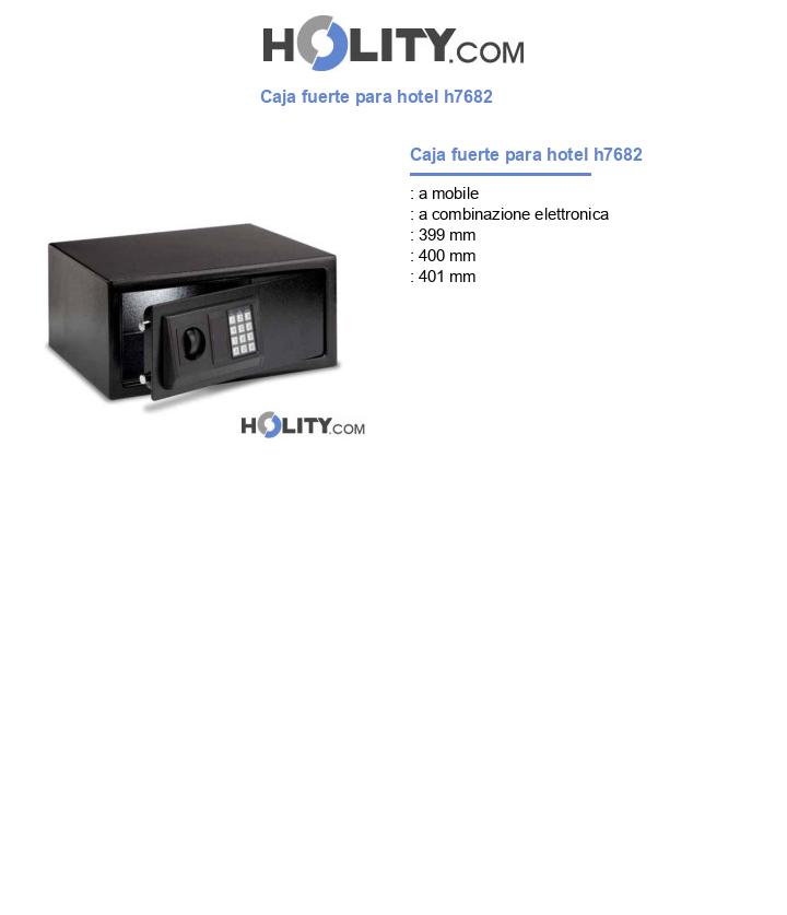 Caja fuerte para hotel h7682