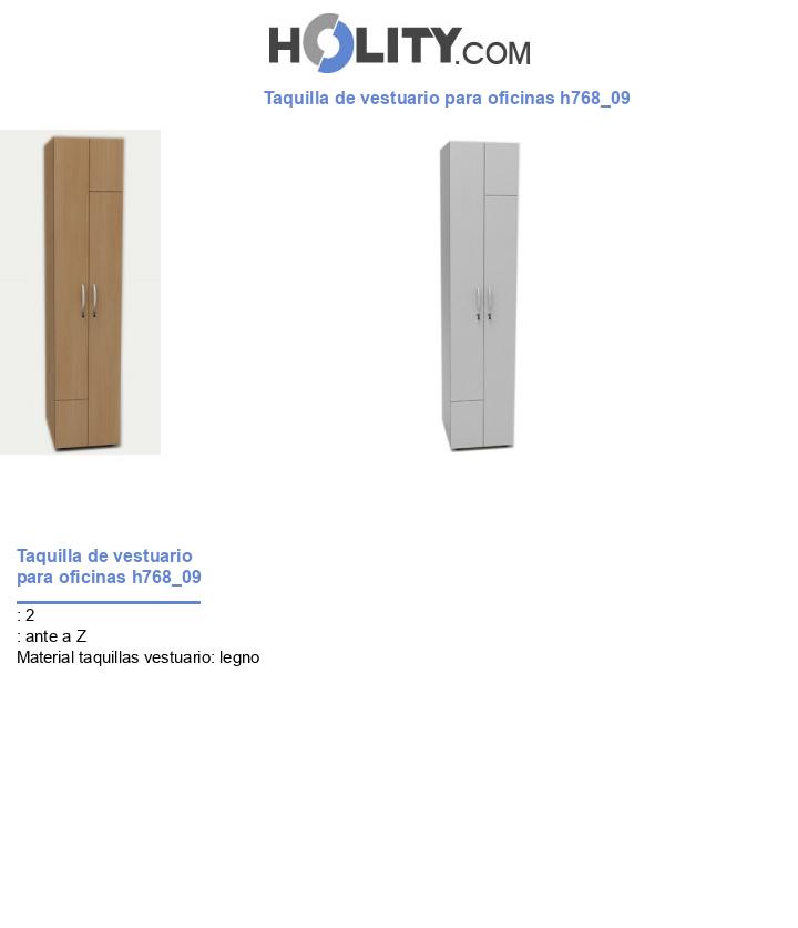 Taquilla de vestuario para oficinas h768_09