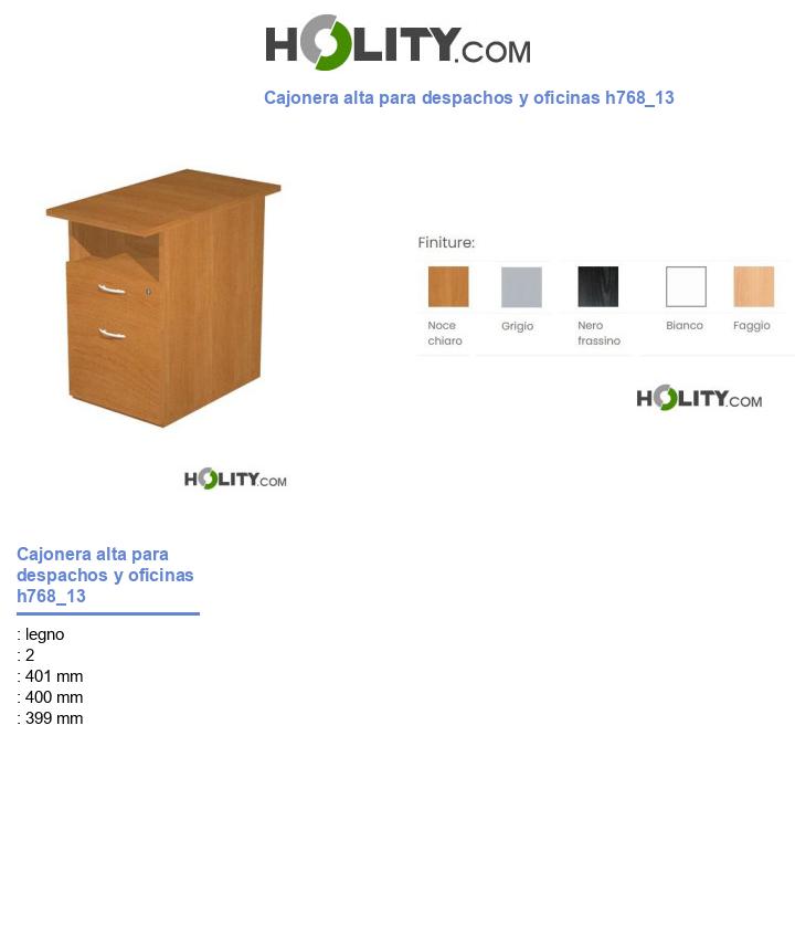 Cajonera alta para despachos y oficinas h768_13