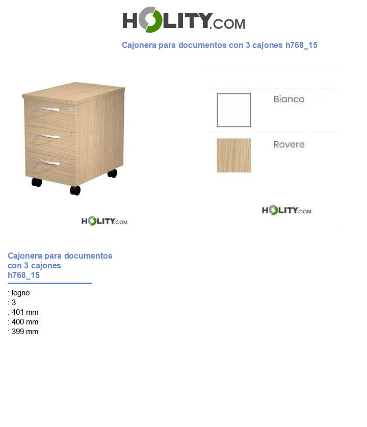 Cajonera para documentos con 3 cajones h768_15