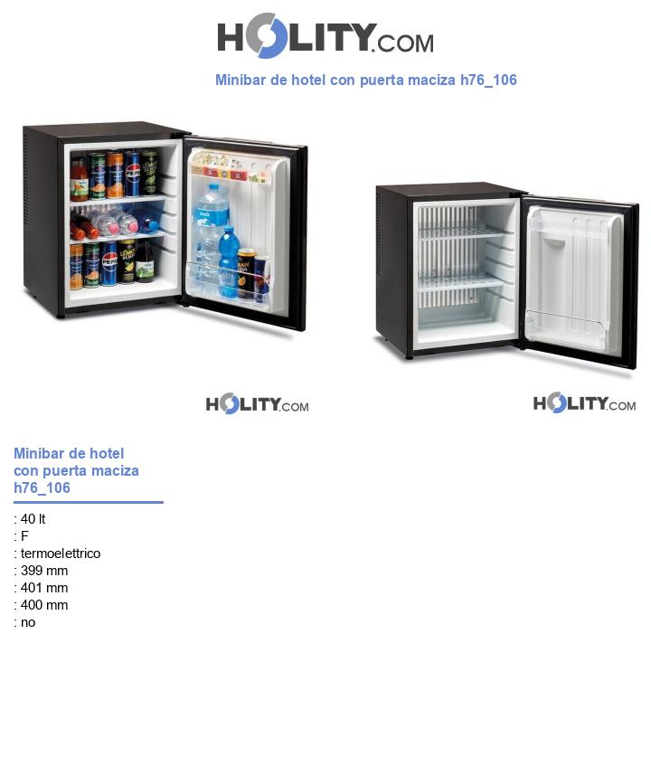 Minibar de hotel con puerta maciza h76_106