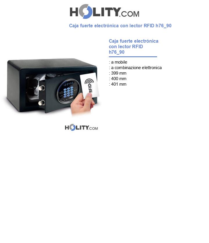 Caja fuerte electrónica con lector RFID h76_90