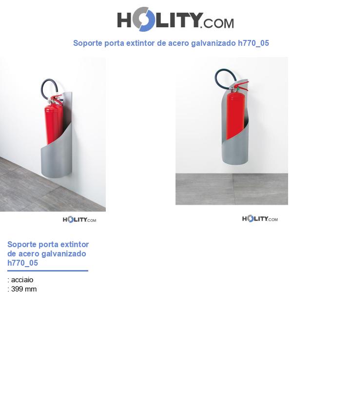 Soporte porta extintor de acero galvanizado h770_05