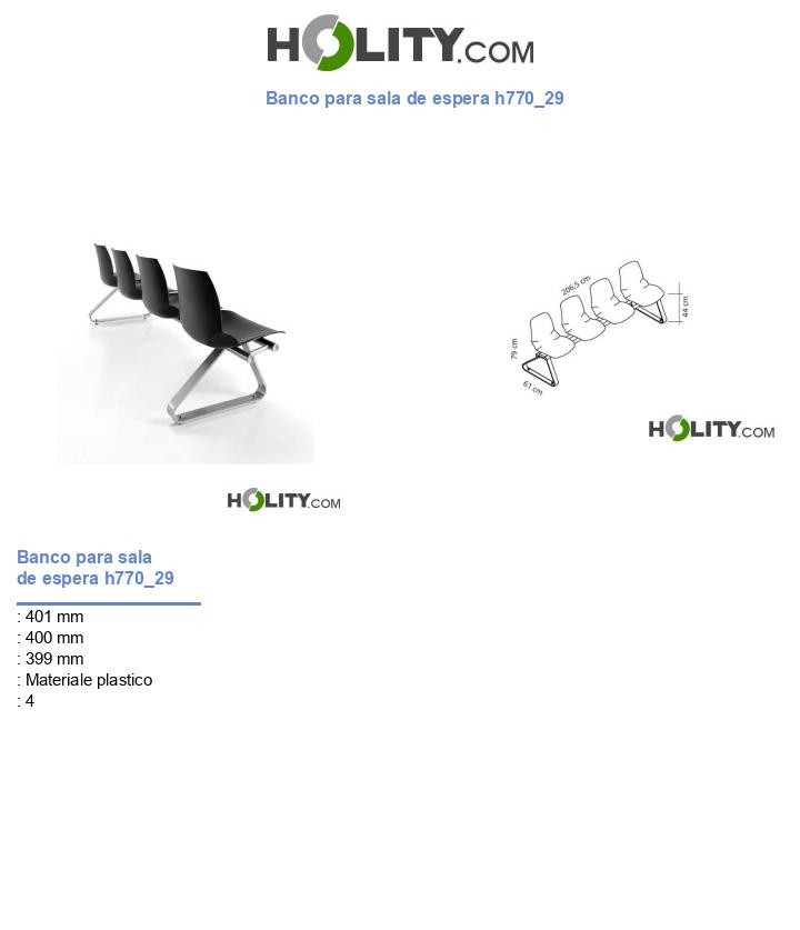 Banco para sala de espera h770_29