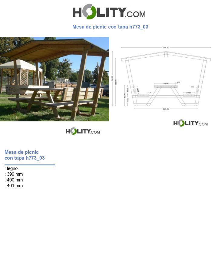Mesa de picnic con tapa h773_03