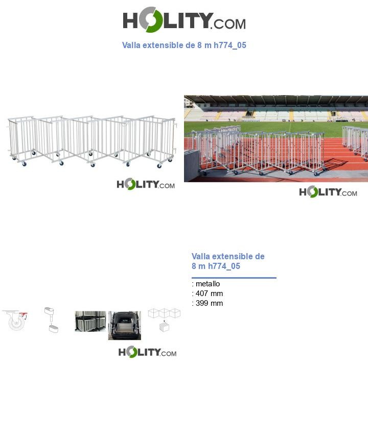 Valla extensible de 8 m h774_05