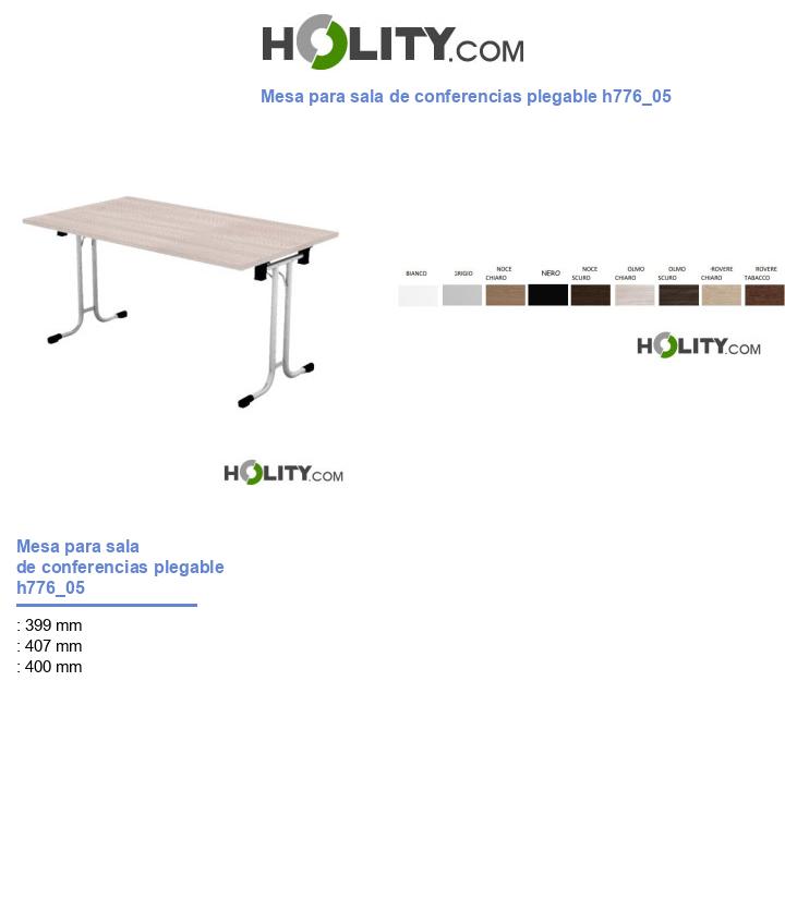Mesa para sala de conferencias plegable h776_05