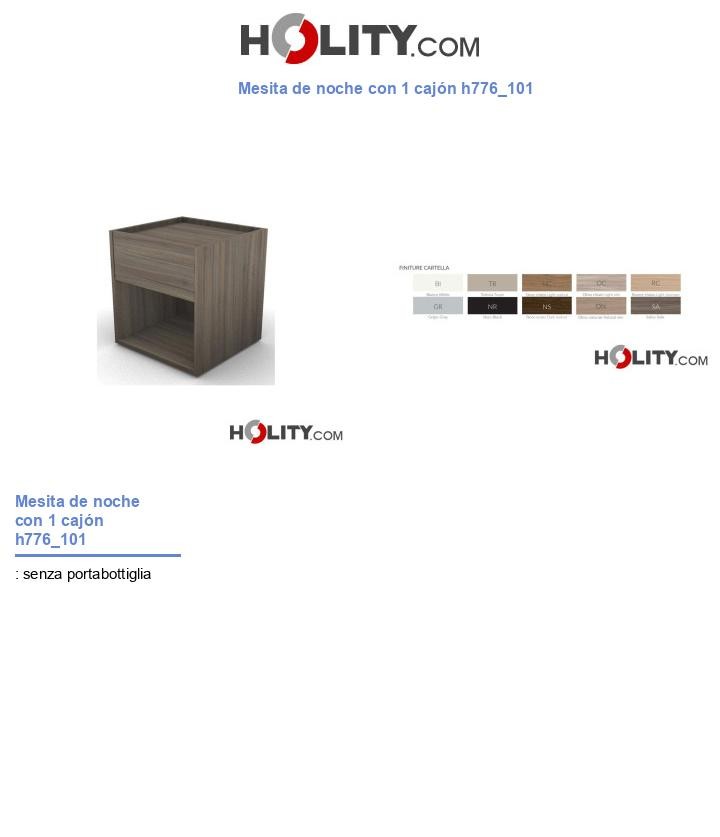 Mesita de noche con 1 cajón h776_101
