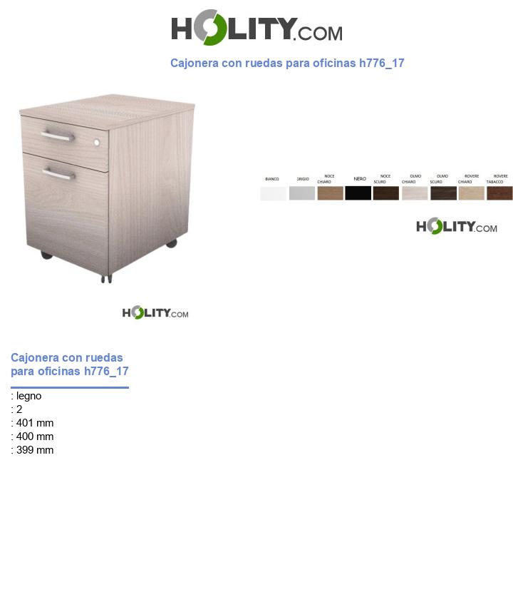 Cajonera con ruedas para oficinas h776_17