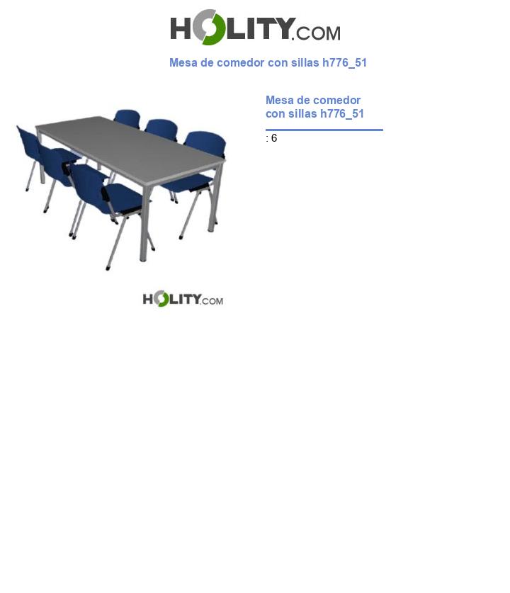 Mesa de comedor con sillas h776_51