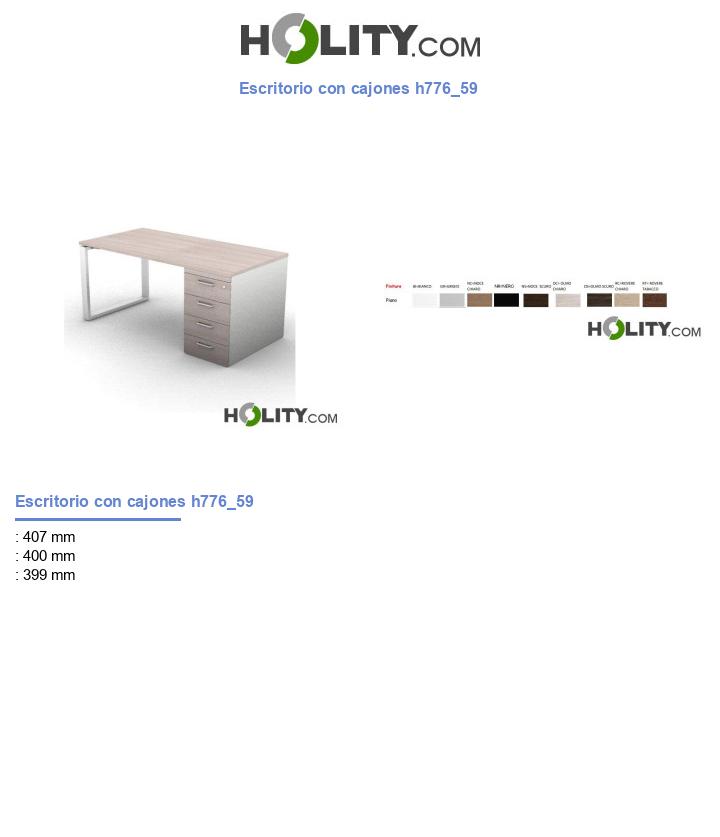 Escritorio con cajones h776_59