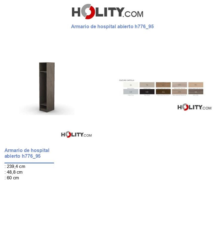 Armario de hospital abierto h776_95