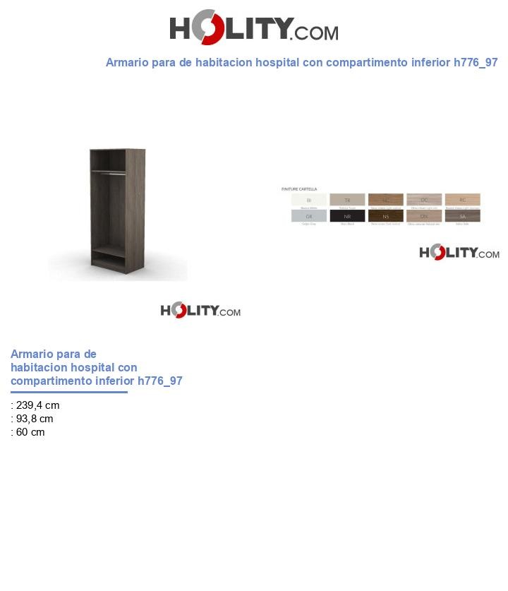 Armario para de habitacion hospital con compartimento inferior h776_97
