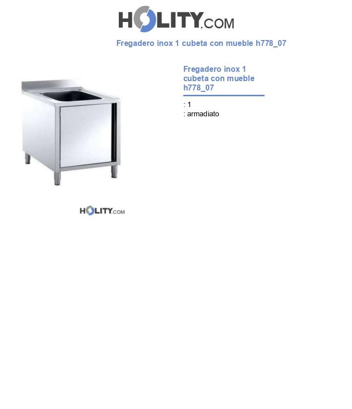 Fregadero inox 1 cubeta con mueble h778_07