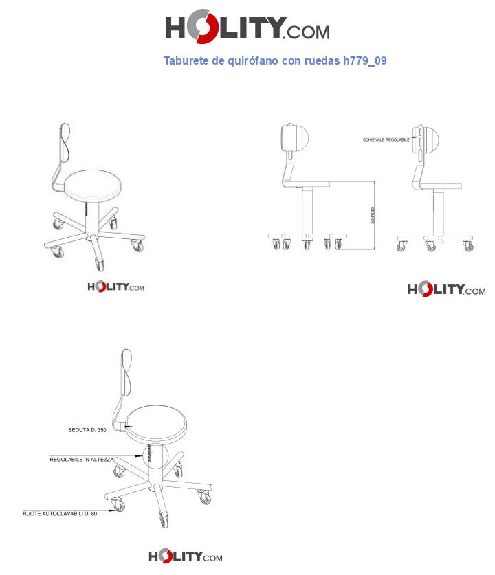 Taburete de quirófano con ruedas h779_09