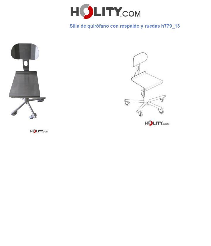 Silla de quirófano con respaldo y ruedas h779_13