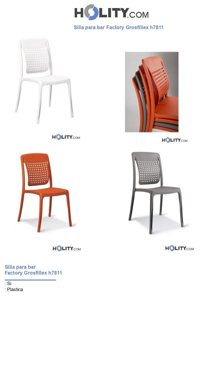 Silla para bar Factory Grosfillex h7811