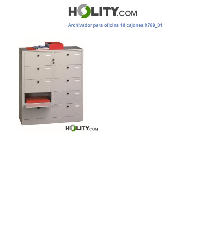Archivador para oficina 10 cajones h789_01